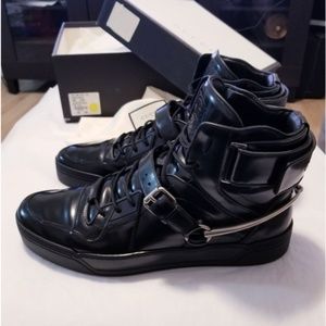 Gucci Leather Magnum Sneakers Tennis Shoes